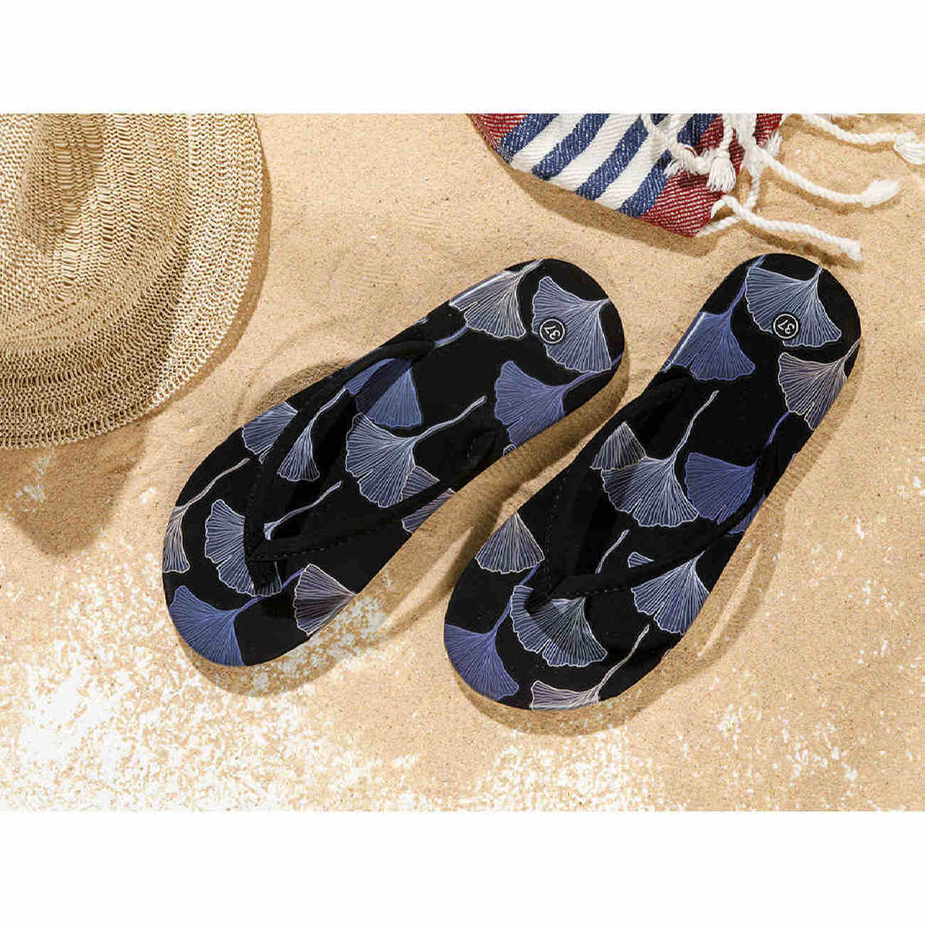 Tongs Flip Flop avec Velours pour Femmes