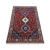 Tapis persan authentique avec laine noué à la main Qashqai rouge