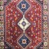 Tapis persan authentique avec laine noué à la main Qashqai rouge