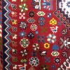 Tapis persan authentique avec laine noué à la main Qashqai rouge