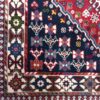 Tapis persan authentique avec laine noué à la main Qashqai rouge