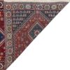 Tapis persan authentique avec laine noué à la main Qashqai rouge