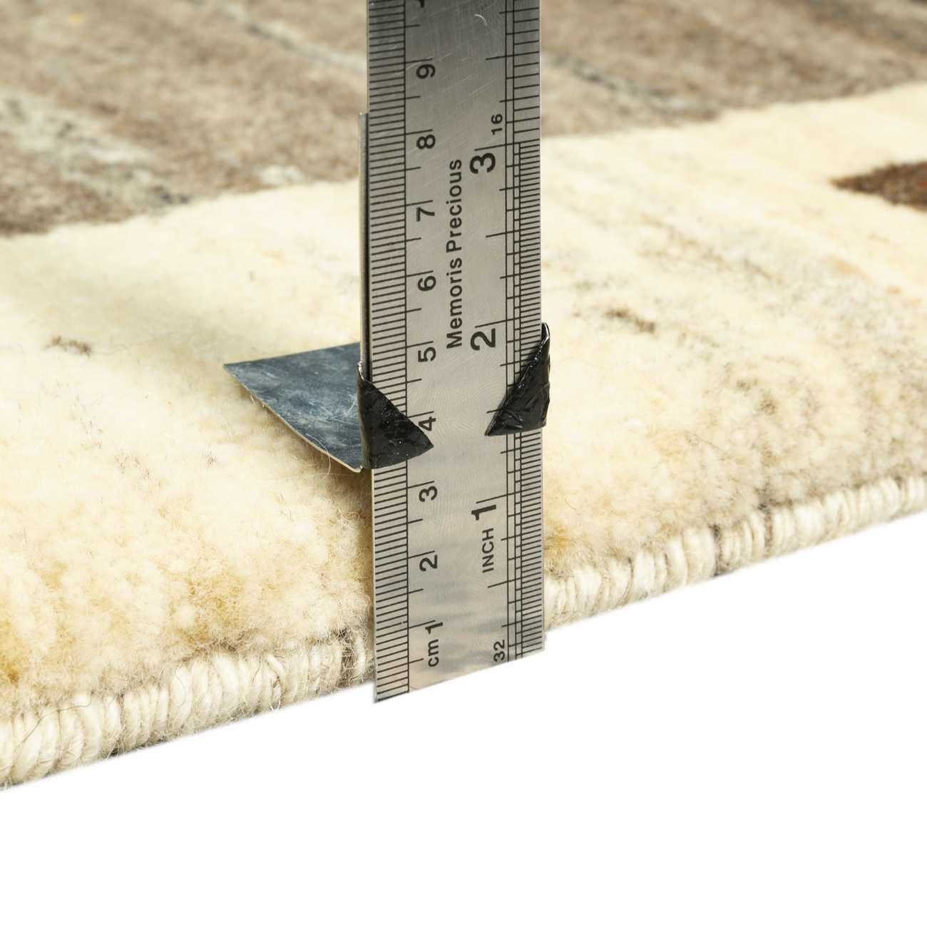 Tapis Gabbeh en laine persane véritablement tissé à la main en Fars brun