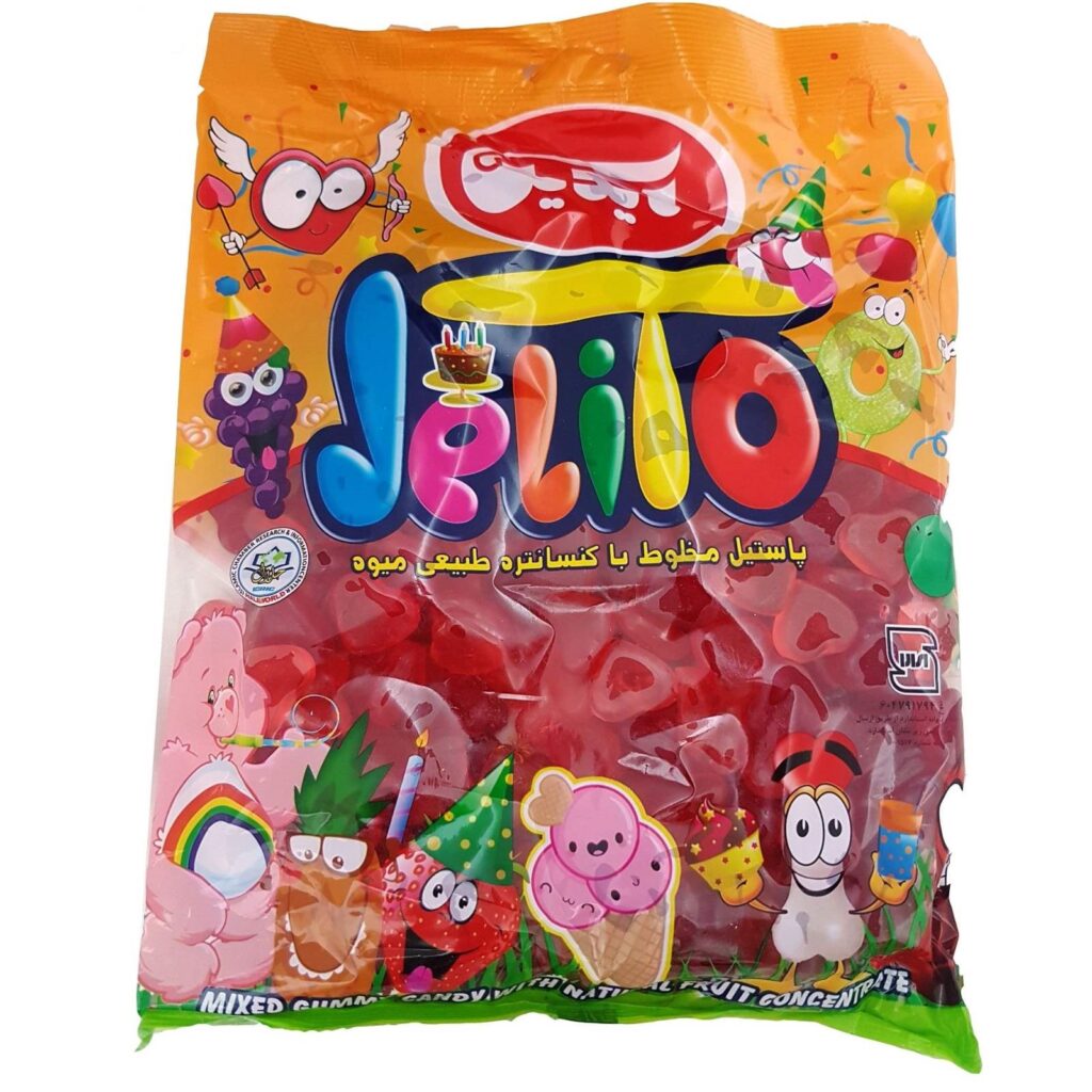 Bonbons gélifiés halal - Bonbons en forme de cœur, saveur fruits - Aidin (1000g)