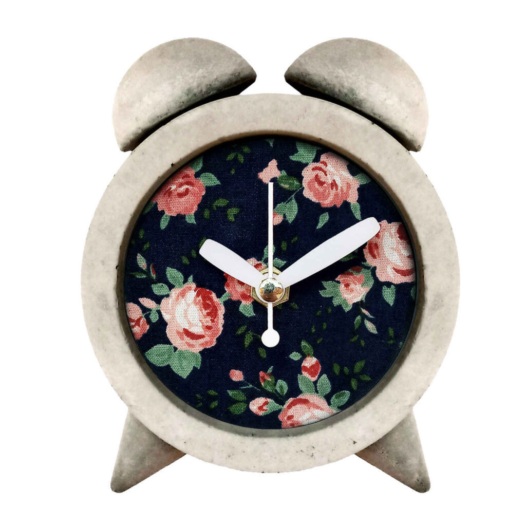 Horloge à Clochettes en Béton Fait Main - Pour Travail et Maison