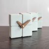Horloge de bureau en béton fait main - Minimaliste cube