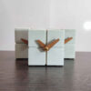 Horloge de bureau en béton fait main - Minimaliste cube