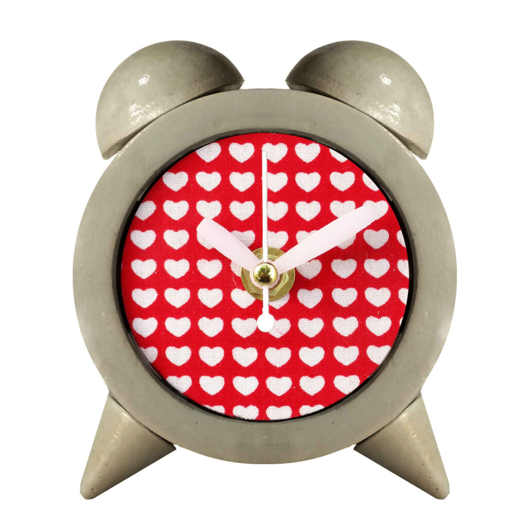 Horloge à Clochettes en Béton Fait Main - Décoration Maison