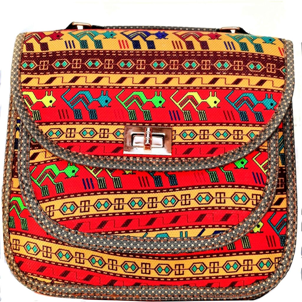 Sac bandoulière fait main en similicuir avec style traditionnel