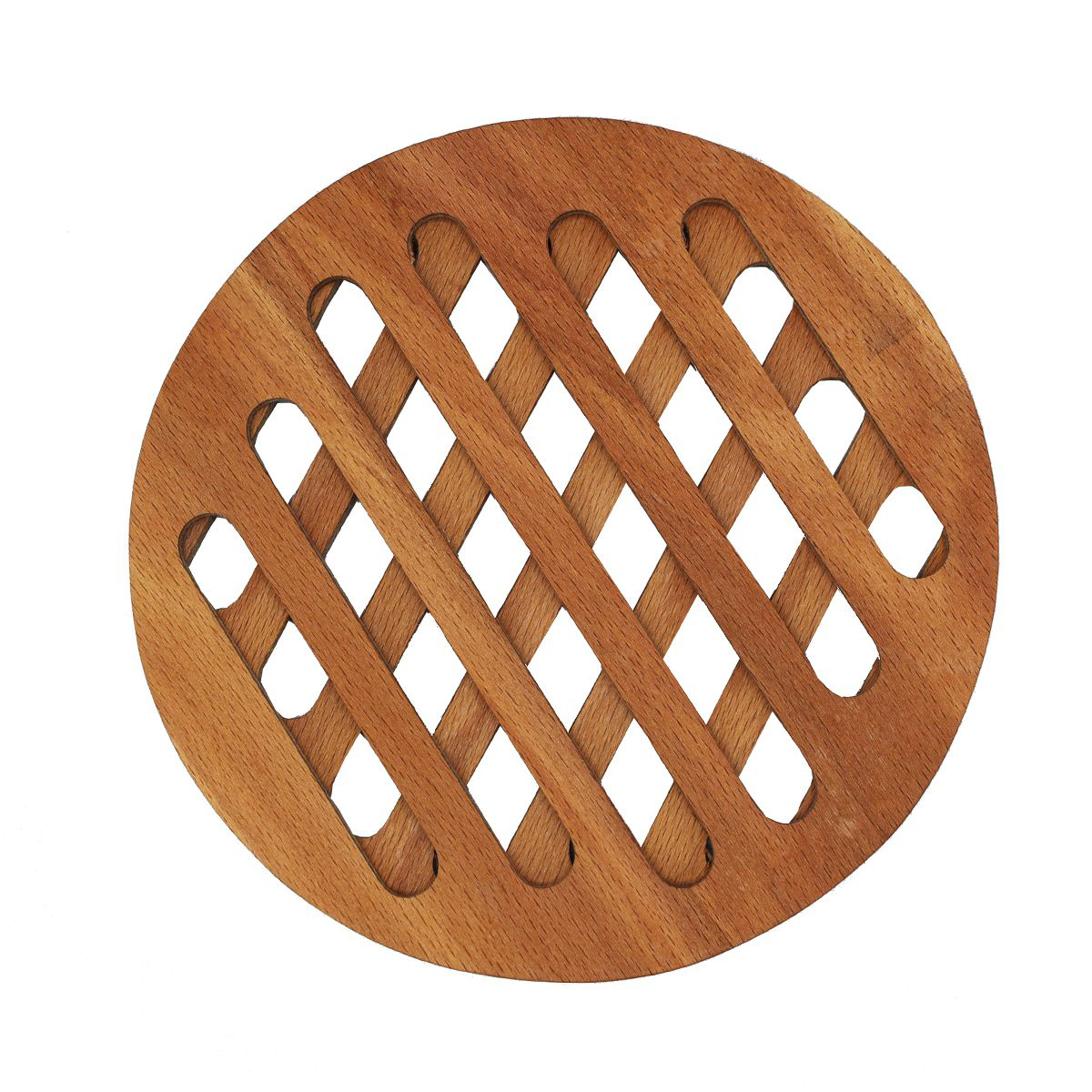 Sous-plat vintage en bois de teck fait main pour plat chaud