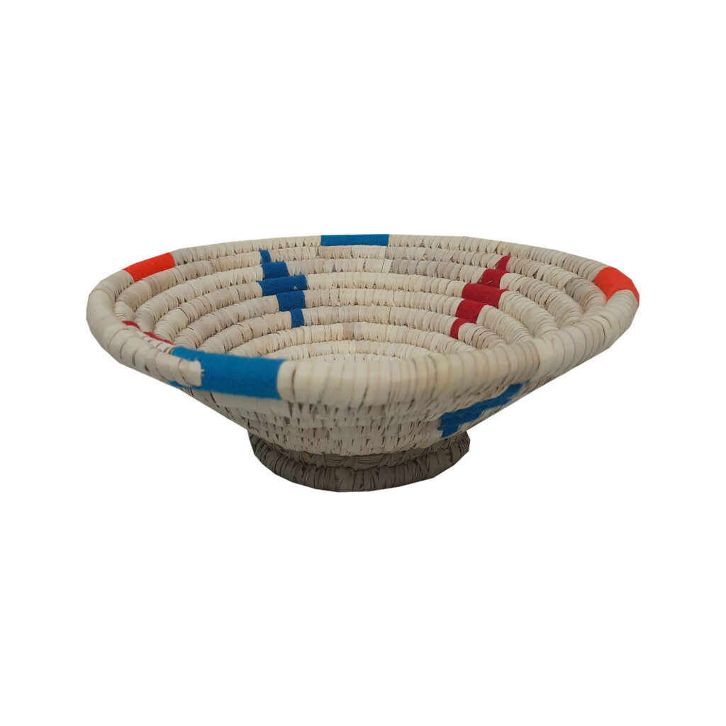 Panier en feuille de palmier tissé à la main persan modèle Roya