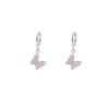 Boucles d'oreilles pendantes avec design de papillon pour femmes