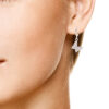 Boucles d'oreilles pendantes avec design de papillon pour femmes