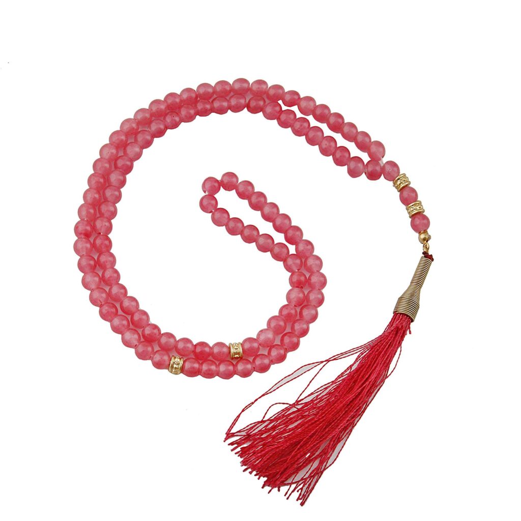 Chapelet islamique en onyx fabriqué avec 101 perles de prière – Tasbih