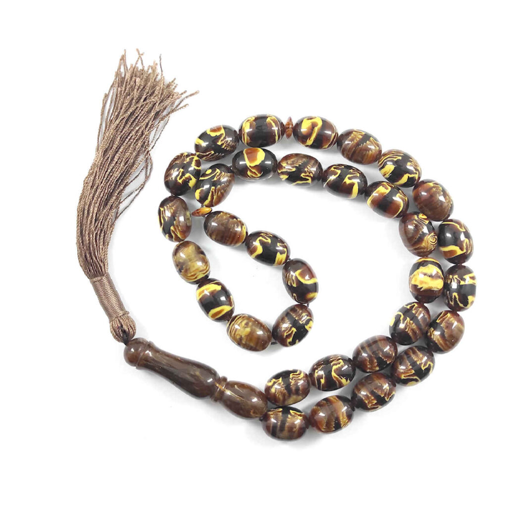 Chapelet islamique en résine de Sandalus – 33 perles de prière