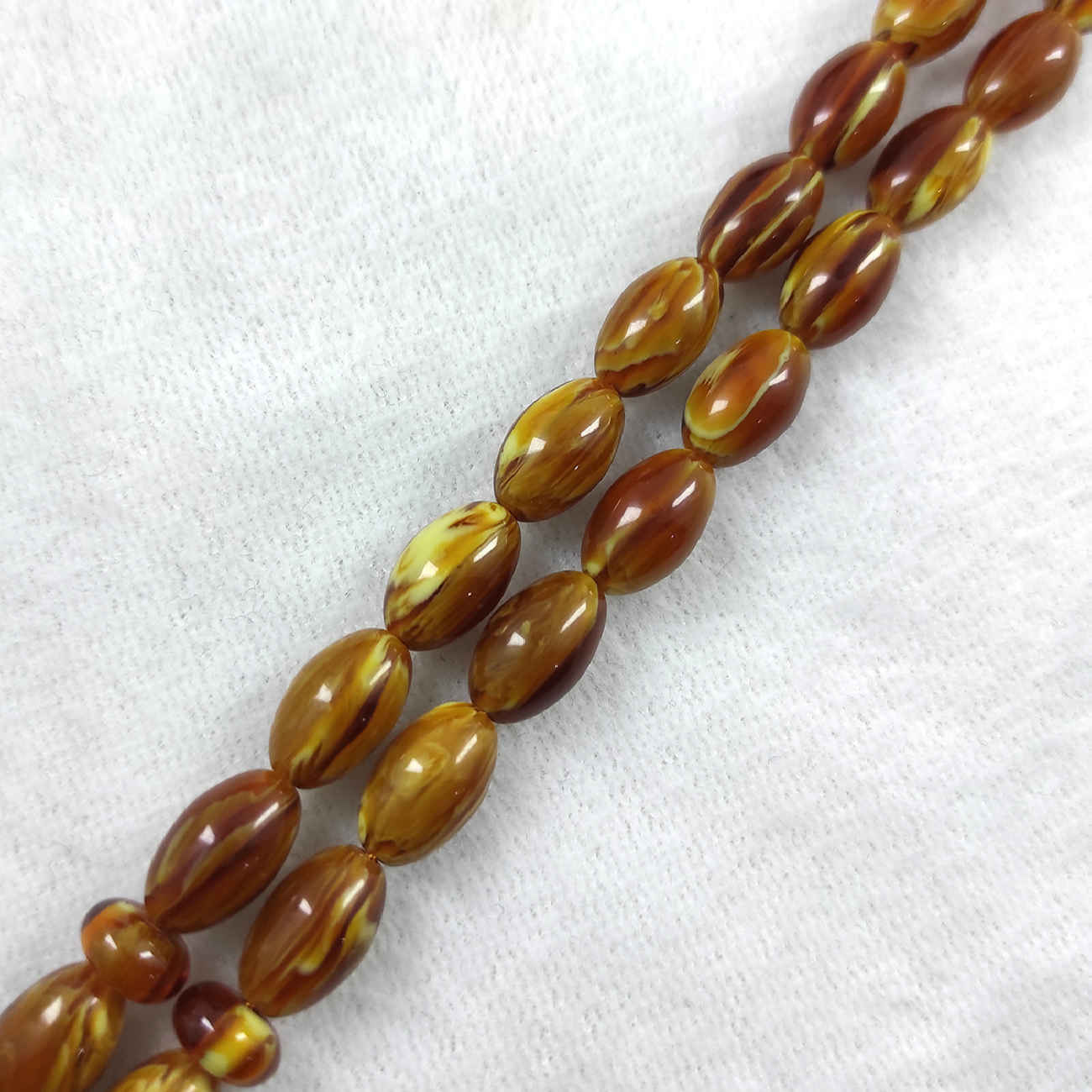 Chapelet islamique en résine de Sandalus foncé – 33 perles de prière