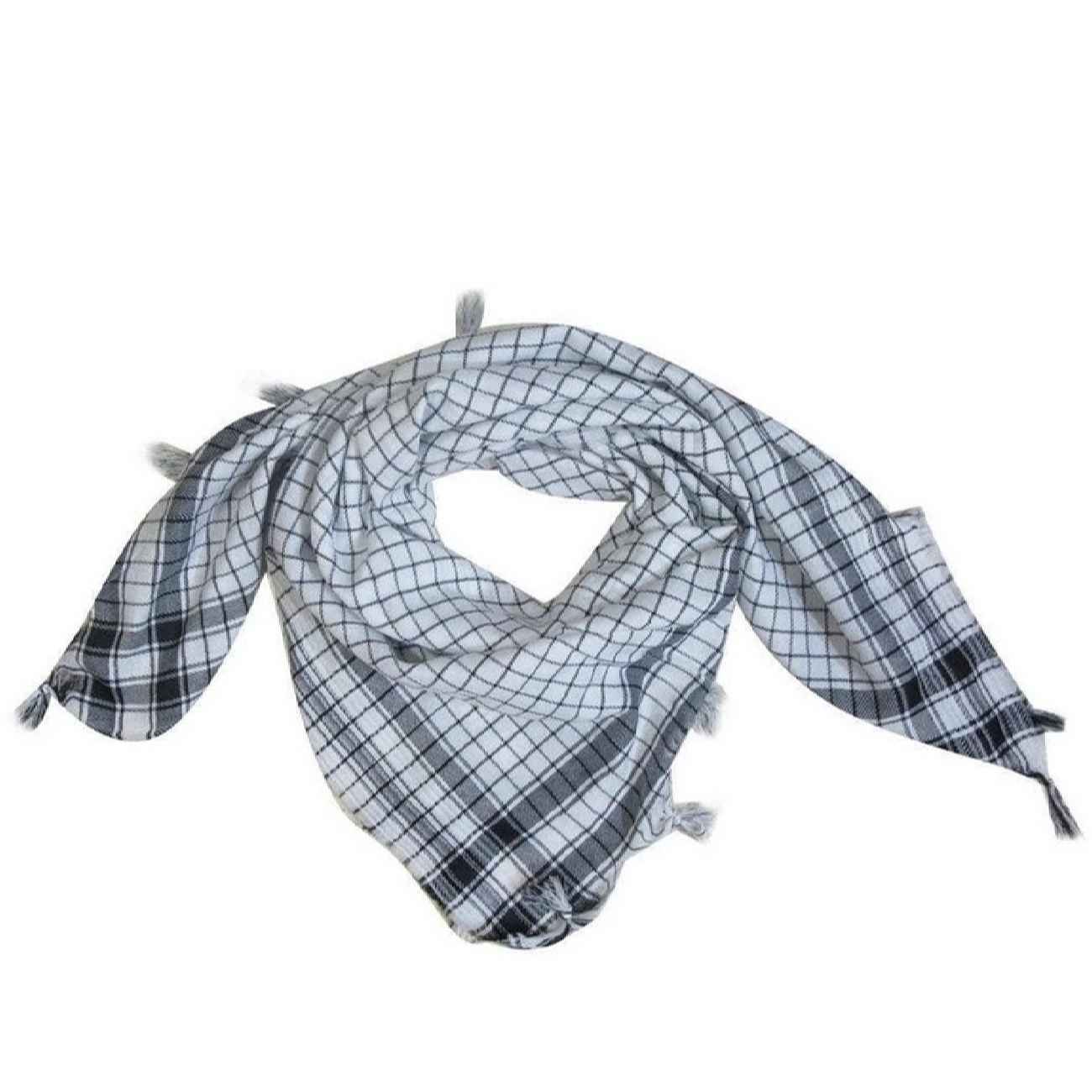 Écharpe Désert en Polyester – Keffieh Traditionnel pour la Tête et le Visage