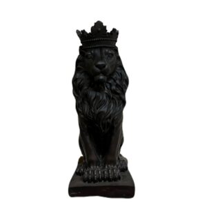 Figurine décorative de lion – Sculpture majestueuse d’animal