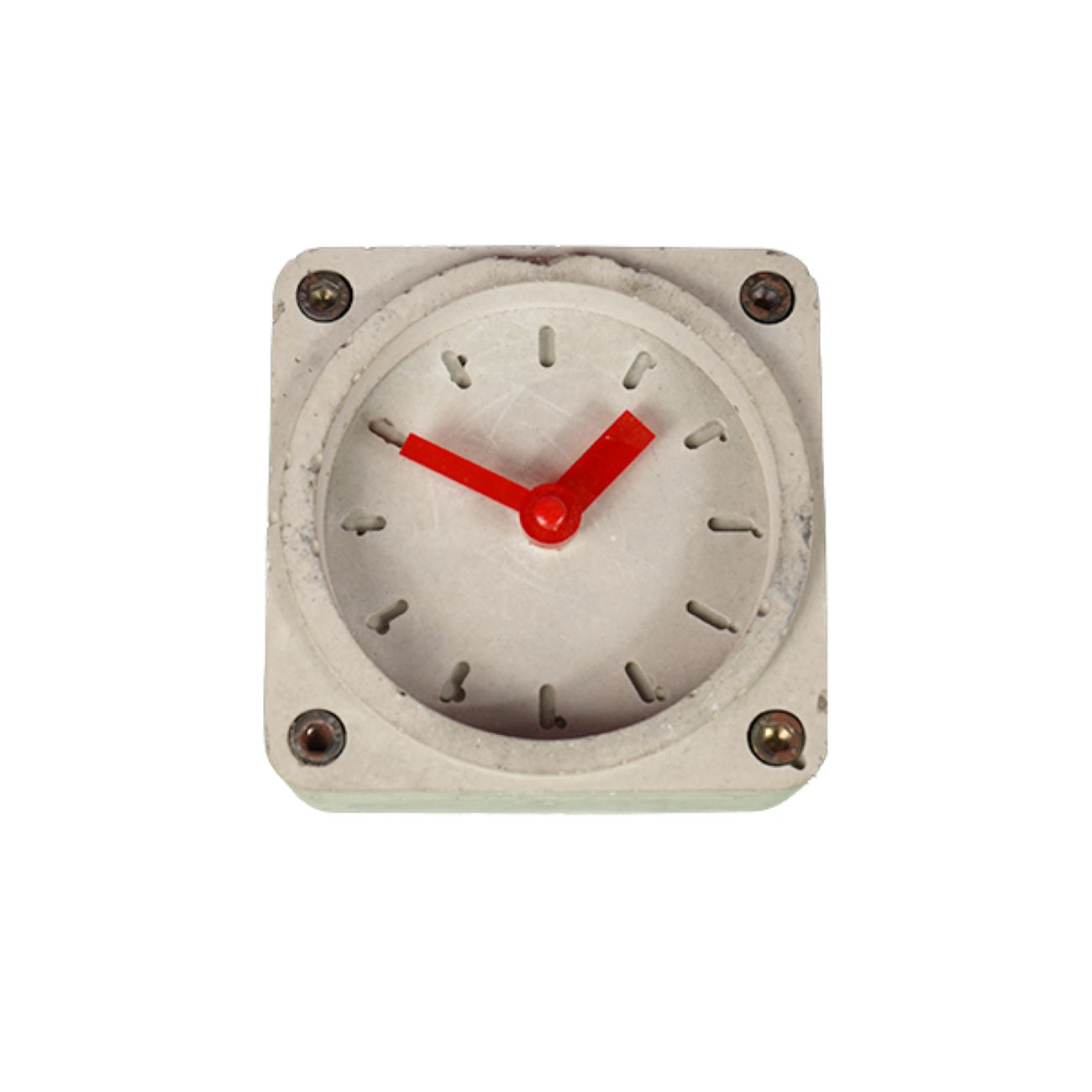 Horloge de bureau en béton fait main - Minimaliste pour table