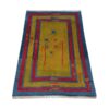 Tapis Gabbeh en laine persane original tissé à la main jaune