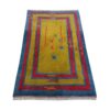 Tapis Gabbeh en laine persane original tissé à la main jaune