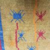 Tapis Gabbeh en laine persane original tissé à la main jaune