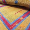 Tapis Gabbeh en laine persane original tissé à la main jaune