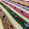 Tapis en laine Kilim persan original tissé à la main en Golestan rayé