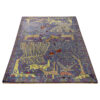 Tapis persan artistique collectible en laine noué à la main à Baloutchistan