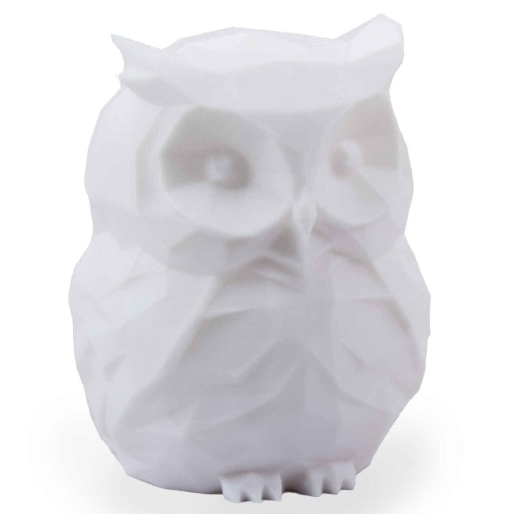 Figurine décorative de hibou blanc pour cadeau - Sculpture en céramique d'oiseau