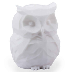 Figurine décorative de hibou blanc pour cadeau – Sculpture en céramique d’oiseau