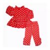 Ensemble pyjama pour bébé fille à manches longues avec design Cœur