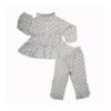 Ensemble pyjama pour bébé fille à manches longues avec design Cœur