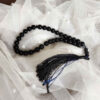 Chapelet islamique en agate noire avec 33 perles