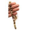 Chapelet islamique en agate brune avec 33 perles