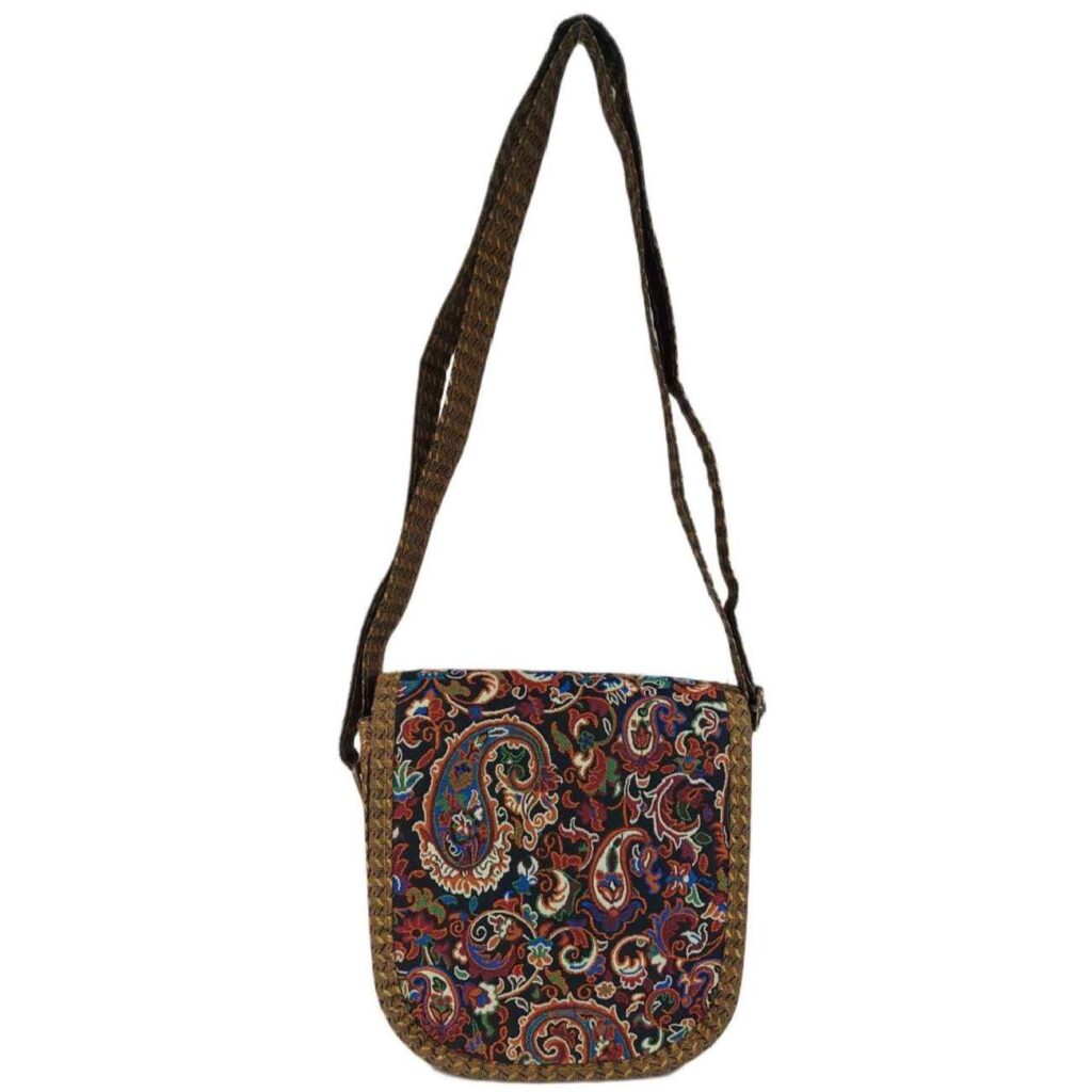 Sac bandoulière persan avec design paisley pour femmes