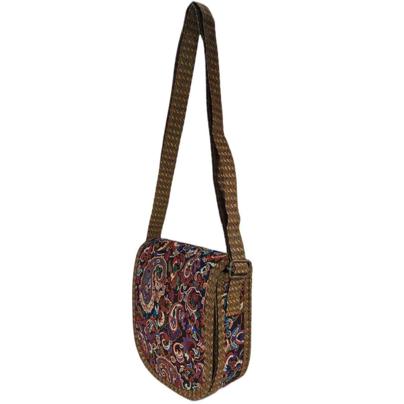 Sac bandoulière persan avec design paisley pour femmes