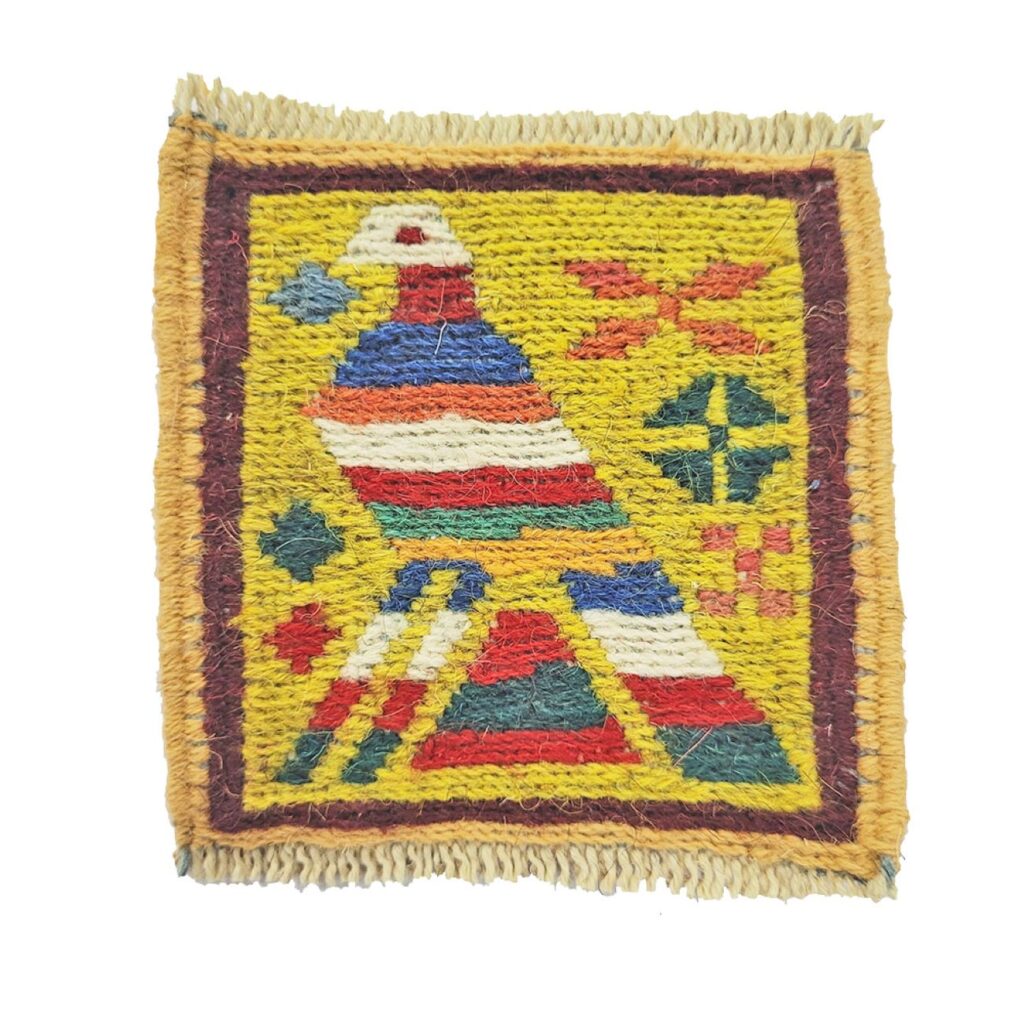 Sous-verre Kilim Persan Tissé à la Main pour Décoration de Table
