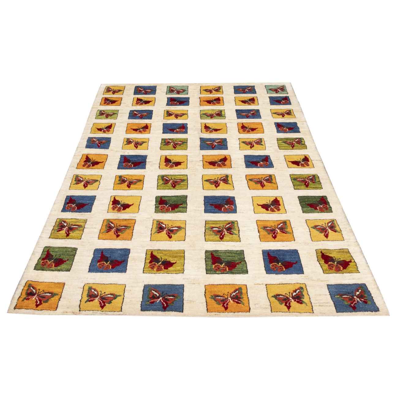 Tapis en laine Gabbeh persan authentique tissé à la main en Fars