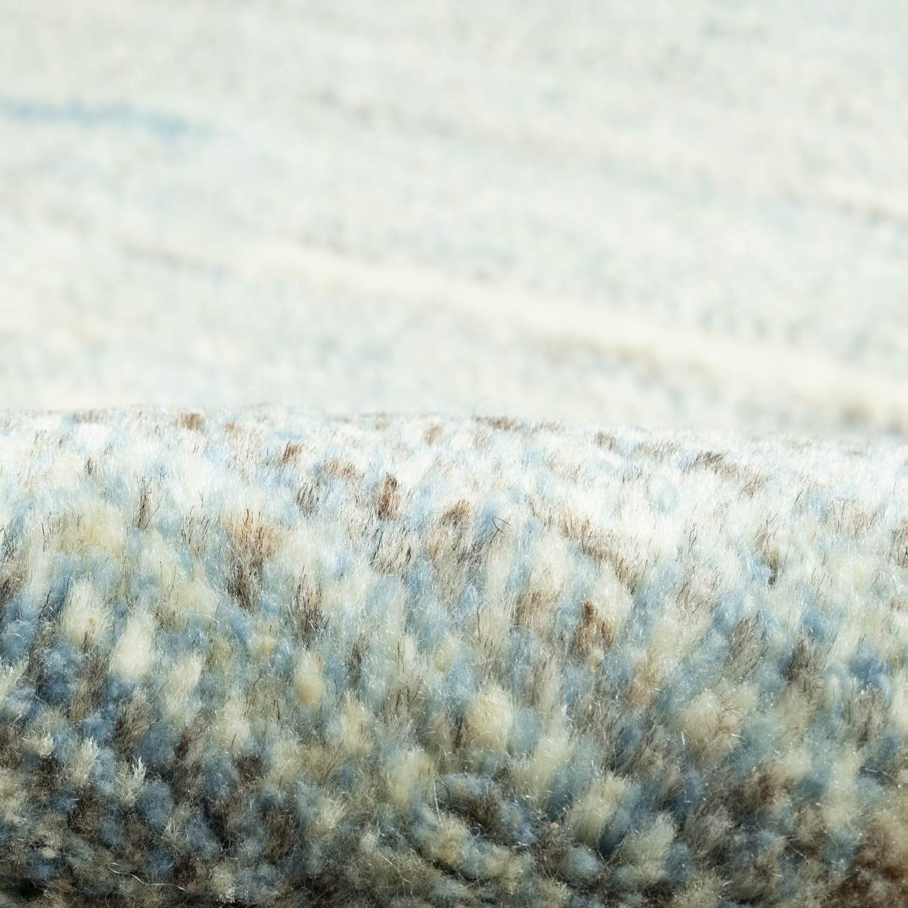 Tapis en laine Gabbeh persan tissé à la main en Fars avec bordure