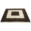 Tapis Gabbeh en laine persane véritablement tissé à la main crème & marron