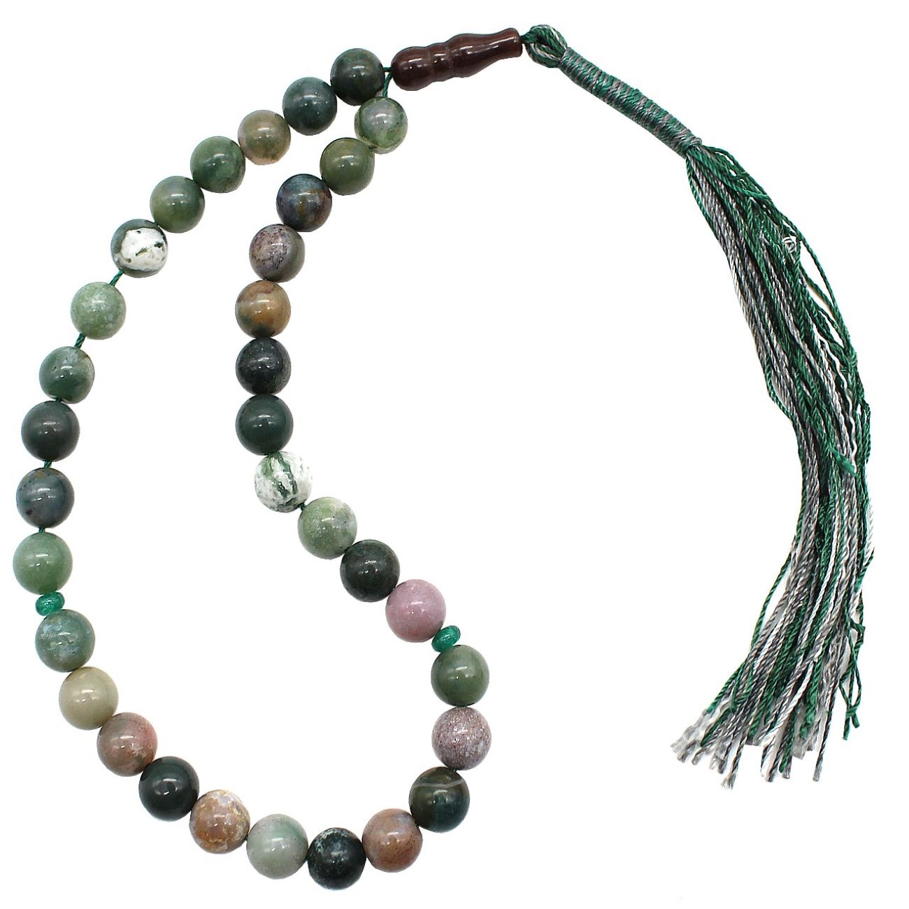 Chapelet islamique en jaspe – 33 perles