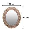 Cadre de miroir en bois persan – Design en relief Khatamkari