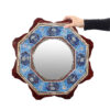 Cadre de miroir en bois persan – Modèle octogonal Khatamkari