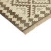 Tapis Kilim en laine persane tissé à la main en Fars Qashqai géométrique