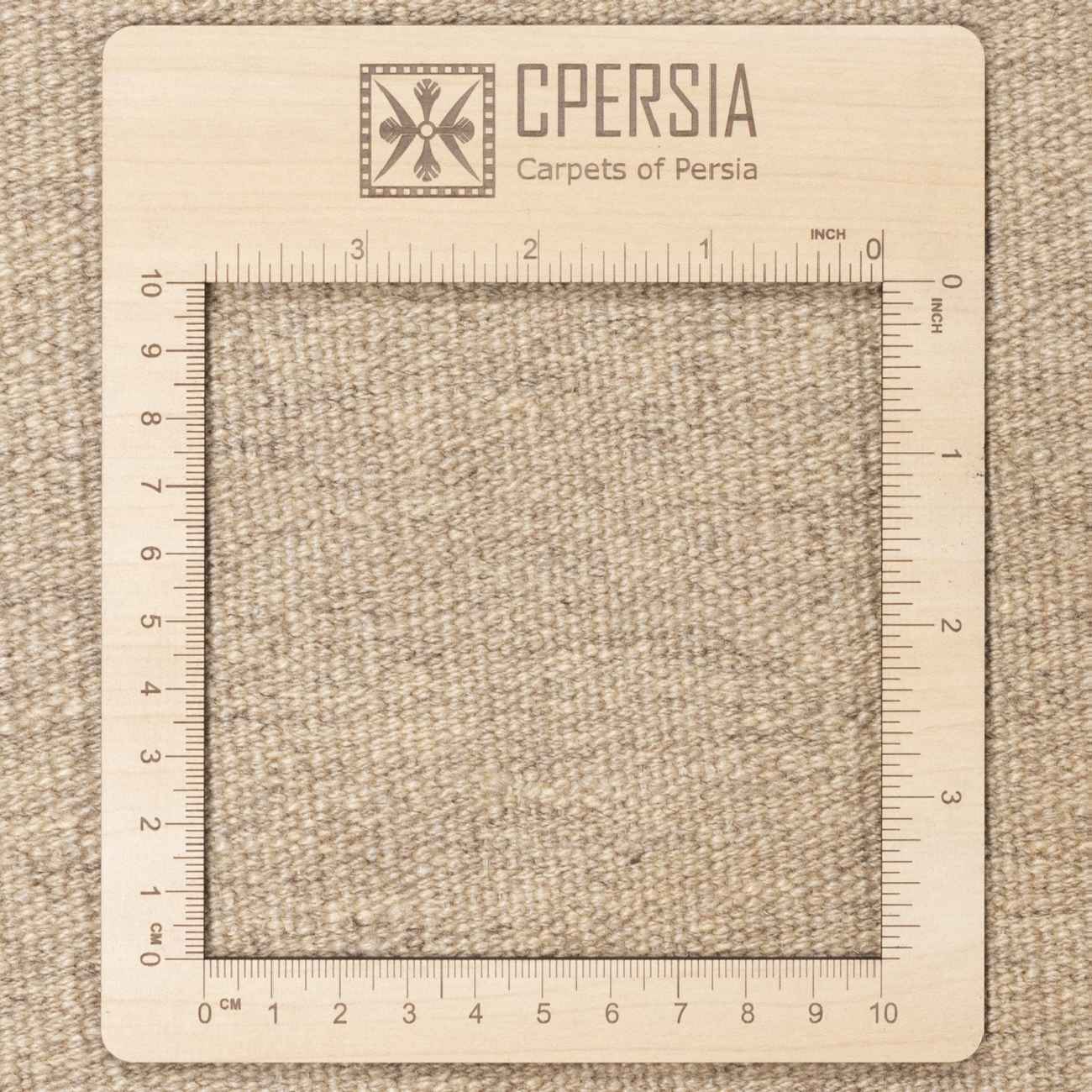 Tapis en laine Kilim persan tissé à la main en Fars à carreaux marron