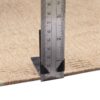 Tapis en laine Kilim persan tissé à la main en Fars à carreaux marron