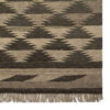 Tapis en laine Kilim persan tissé à la main en Shiraz marron