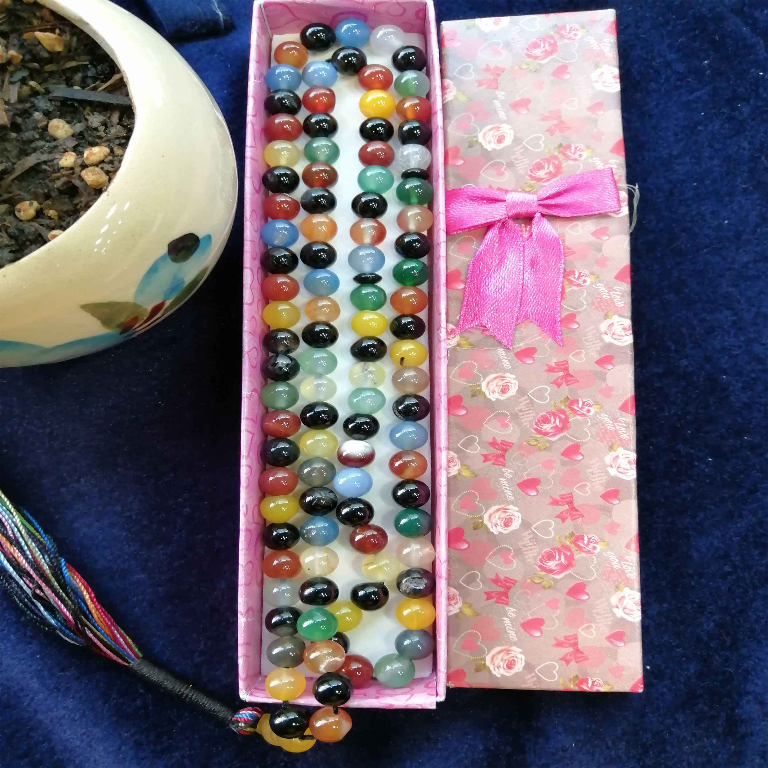 Chapelet islamique en agate “Omolbanin” avec 101 perles