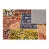 Tapis Persan Vintage Patchwork Noué à la Main Géométrique